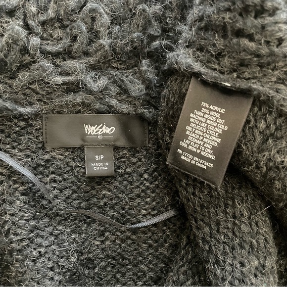 Mossimo Charcoal Heather Gray Looped Yarn Sweater Vest - Picture 7 of 9